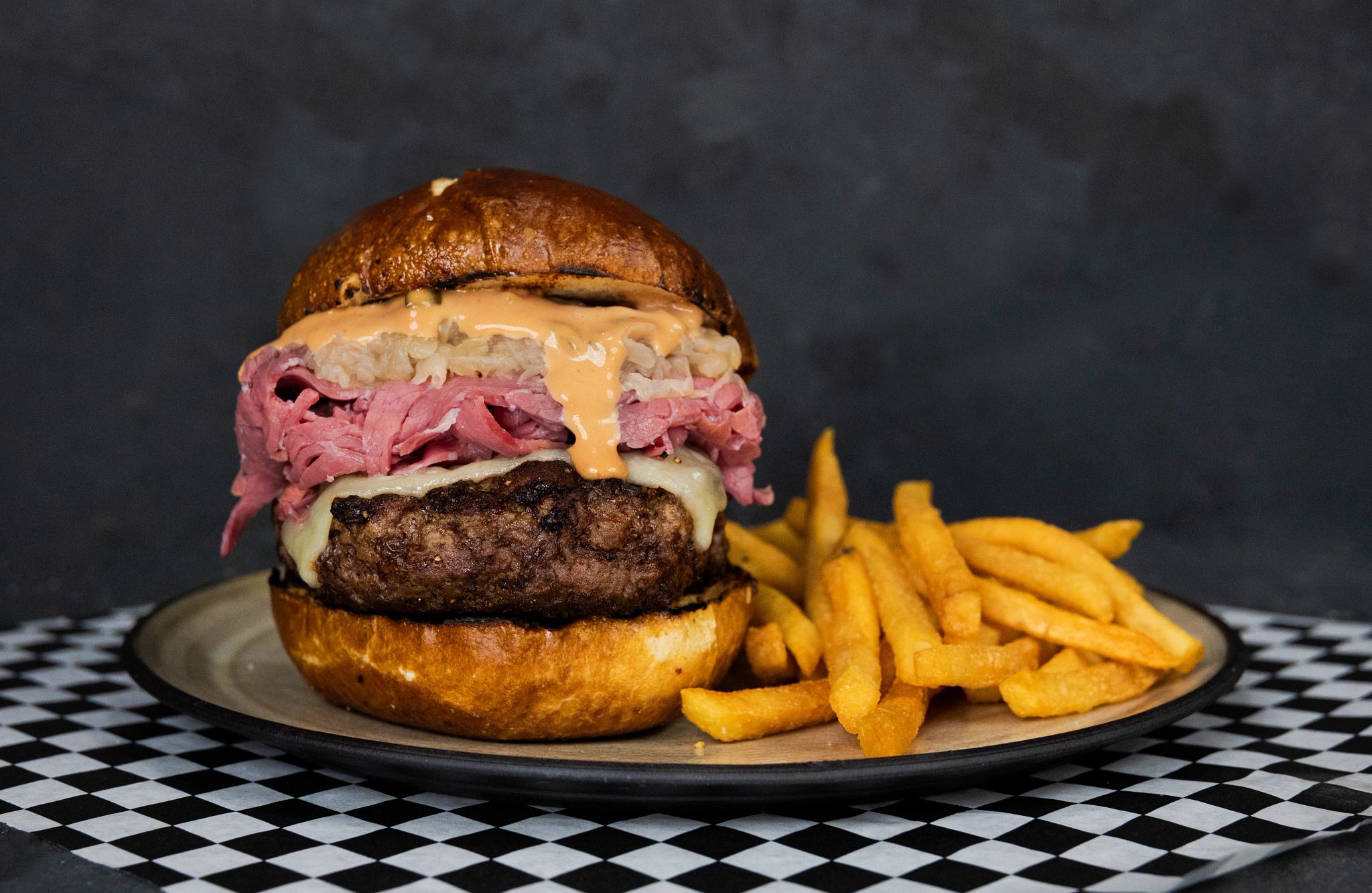 Irish Hills Reuben Burger